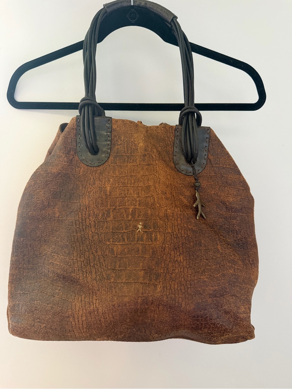Henry Beguelin Brown handcrafted leather tote